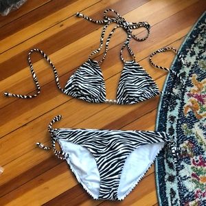 Michael Kors zebra print bikini
